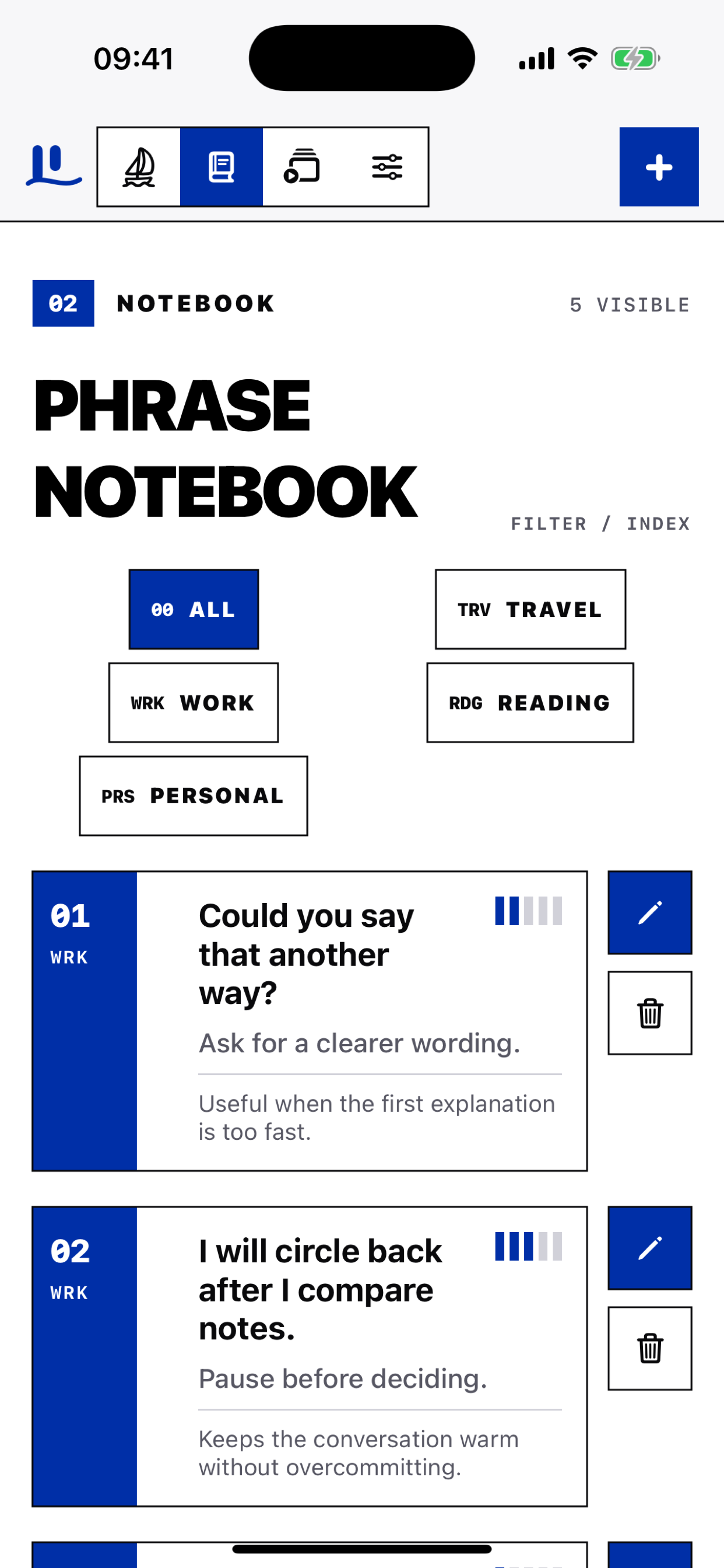 LexiDock notebook
